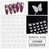Calcomanías de arte de uñas de plata flash de diamante roto amor oso mariposa llama estrellas decoración de uñas relieve calcomanías de uñas al por mayor