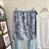 Pieza Mágica para Superponer Falda de Encaje, Falda Media Estilo Francés Retro, Falda Blanca Dulce Versátil, Falda Versátil de Cachemira