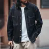 Nova Camisa Jeans Masculina de Mistura de Linho e Liocel Lavado Jeans Masculina Primavera Tendência Marca Casual Preguiçosa Masculina