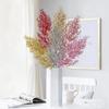 Plantas Artificiales Transfronterizas Árbol de Navidad Artificial Hojas de Aguja de Pino con Polvo Dorado Decoración de Árbol de Navidad Accesorios DIY Ramo Guirnalda