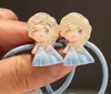 Gomas para el Cabello de Dibujos Animados Lindas que Brillan en la Oscuridad para Niñas de 3 a 6 Años, Bandas Elásticas Hilo de Alta Elasticidad Venta al por Mayor