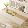 Mantel de cuero impermeable y resistente al aceite, tapete para mesa de comedor, tapete de mesa con patrón floral estilo ins para uso doméstico, protector de mantel de cuero suave