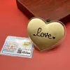 Amor Sincero Piezas de Oro Amor en el Día de San Valentín Chino 52Mg Oro Puro 999 Regalo de San Valentín Concha de Agua Oro al por Mayor
