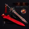 Animação Douluo Edição Deus Circundante Espada Mágica Shura Excalibur Edição Especial Preta Modelo de Arma 22cm Edição com Estojo de Couro