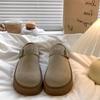 Sapatos Birkenstock com Plataforma e Solado Grosso Baotou Meia-Chinelos para Uso Externo Feminino Outono 2025 Novo Estilo Slip-On Sapatos Birkenstock Preguiçosos