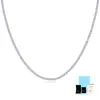 Colar de tênis em formato de coração, deslumbrante e moderno, prata S925 cravejada com moissanita, banhado a ouro 18K, atacado direto da fonte