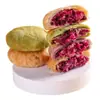 Bolo de flor de rosa, doce especial de Yunnan, caixa de presente de bolo da lua, pão de café da manhã, caixa inteira de lanches e comidas de lazer
