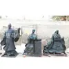 Escultura de Figura de Cobre Fundido Figura Antigua de Fibra de Vidrio 1.68m 2m Estatuas de Personajes Antiguos Fabricantes