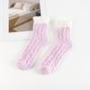 Calcetines de Coral Fleece para Maternidad para Mujeres Postparto Octubre Noviembre Otoño Invierno Felpa Engrosada Calientes para Dormir Algodón