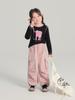Pantalones de Primavera 2025 para Niños Ropa para Niñas Petos Combinan con Todo Estilo Occidental Pantalones Holgados para Exteriores para Niños Pantalones Paraguas