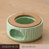 Bule de flor de vidro aquecido estilo japonês Lou base vazia Restaurante Aquecimento por vela chá perfumado isolamento chá cerâmica fogareiro de chá quente