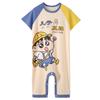 Pijama infantil de una pieza fino para niños temporada de verano bebé algodón ropa para el hogar caricatura niño aire acondicionado manga corta saco de dormir