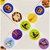 Pegatinas Creativas de Calabaza de Halloween Transfronterizas para Decoración Infantil y Pegatinas Selladoras para Postres de Repostería