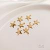 Ala 14K Pack Gold Sand Face Pentagonal Star Butterfly Pingente diy Cor Pingente Brincos Orelha Pendurado Acessórios Pingente