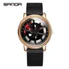 SANDA SANDA 1025 reloj de cuarzo para hombre hueco casual moda movimiento japonés Reloj para hombre