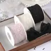 Diadema de Textil Nieve Cuadros Flocado Prensado en Bordes Accesorios para el Cabello Lazo de Corbata DIY Ramo Caja de Regalo Correa de Embalaje