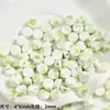 Cuentas Sueltas Cerámicas Verdes Frescas de Forma Irregular con Agujero Pasante, Materiales para Pulseras y Collares de Cuentas Hechos a Mano para DIY, Accesorios de Joyería