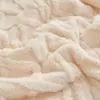 Manta polar de invierno Taff, manta polar de coral de doble espesor, manta de siesta de lana de cordero, manta de sofá, venta al por mayor
