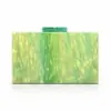 Bolsa de Noite Acrílica Perolada Feminina de Comércio Exterior Transfronteiriço, Bolsa de Mão Clutch de Ombro Único Transversal para Banquete de Casamento