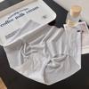 Bebé de Verano ~ Estilo Niña Transparente Seda de Hielo Desnudo Ultra Delgadas Alta Elasticidad Simples Color Sólido Algodón en la Entrepierna Calzones para Mujer