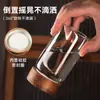 Pote de Vidro Transparente Selado para Cozinha Doméstica com Tampa de Madeira de Acácia, Pote de Armazenamento, Garrafa Dosadora Resistente ao Calor de Grau Alimentício