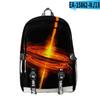 Bolsa de Viagem Estudante Escolar Bolsa de Viagem Tie-Dye Gradiente de Cor Nova Chama Estampa Digital 3D Transfronteiriça