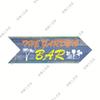 Hogar de Madera 10*20cm Colgante Tipo Flecha Placa de Puerta Navideña Decoración Festiva Colgante de Pared de Halloween
