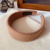 Diadema ancha y elegante estilo Mao Ni, estilo japonés y coreano, de color liso francés, combina con todo, para lavarse la cara, accesorios sencillos para el cabello.