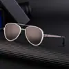 [Personalizado] Gafas de Sol Polarizadas Tr sin Tornillos para Hombre, Gafas Retro de Sapo, Gafas Transfronterizas de Alta Gama de Marca Reconocida para Hombre
