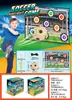 <Venta Caliente de Amazon>Juego de Fútbol Infantil para Interior y Exterior Juguete de Ocio Fútbol Marco de Portería con Rejilla Nueve Gong Juego