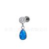 Pendientes de Titanio F136 Forma de Gota de Agua Pera Bao Aobao Ópalo Transfronterizo G23 Aleación de Titanio Joyería para Perforación Clavo para Oreja