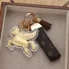 2026 Ano do Cavalo Corrente de Celular Lanyard de Ouro Puro 999 Atrai-Dinheiro Chaveiro de Carro Dourado Pingente de Bolsa Presente para Namorada