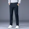 Pantalones casuales de alta gama para hombre, de corte recto holgado, 100% algodón, pantalones de vestir, nuevos populares 2026, pantalones largos deportivos versátiles