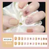 Uñas postizas estampadas cortas, medianas y largas de fábrica, con diseño de armadura, productos terminados en caja, venta al por mayor, se pueden personalizar según muestras