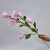Eustoma grandiflorum 3 cabezas 6 cabezas platycodon grandiflorum paquete platycodon grandiflorum decoración del hogar boda diseño de sala de bodas guía de camino flores de seda hechas a mano