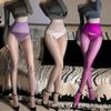 Não perca a noite meias sem costura brilhantes e sedosas, aurora, pretas, sexy, gordurosas, sem costura, ultrafinas, meias sensuais de seda branca