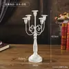 Candelabro de Hierro Retro Europeo Restaurante Hogar Atmósfera Cena a la Luz de las Velas Adornos Accesorios para Disparos Adornos Multiestilo