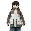 Chaqueta Gruesa con Felpa para Niños Otoño Invierno 2026 Nuevo Estilo Parka de Trabajo a la Moda Ropa de Algodón de Invierno para Bebé Tendencia
