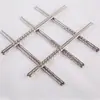 Palillos de acero inoxidable al por mayor para hotel, palillos domésticos, juego de palillos redondos estriados, restaurante de comida rápida, lote especial de 2 yuanes