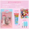 Pegamento Crema Pasador DIY Paquete de Materiales Hechos a Mano Set de Accesorios de Joyería para Pasadores Hechos a Mano Creativos para Niños