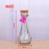 Envío gratis diy botella de los deseos vaso de pudín corcho estrella creativa botella vacía botella a la deriva estrella de la suerte perlas absorbentes botella arcoíris