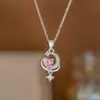 Colar de Diamante Único com Seis Garras Starlight Moda Feminina Simples Elegante Design de Nicho Corrente de Clavícula de Alta Qualidade
