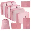 Bolsa de almacenamiento para viajes transfronterizos, set de neceser, bolsa de almacenamiento organizadora de ropa para equipaje de siete piezas, bolsa de almacenamiento de viaje