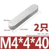 Aço Inoxidável 304 Chave Plana Canto Arredondado Tipo A Chave Quadrada Mstrip Chave Plana Material Quadrado Pino M3M4M5M6M8M10M12