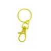Juguete de bucle de metal para perro, accesorios para bolsa de muñeca, llavero, bucle pintado de colores con cadena, hebilla móvil, venta al por mayor