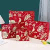 Sacolas de Presente de Aniversário, Sacolas de Doces para Casamento, Sacolas de Embalagem de Presente Florais Vintage, Sacolas de Papel de Luxo Criativas Transfronteiriças, Personalizáveis com Impressão