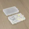 Caixa Retangular de Plástico Ferramentas de Ferragens Equipamento de Pesca Com Tampa Caixa de Armazenamento Peças Transparentes Joias Papelaria Caixa de Embalagem de Plástico