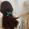 Lindo pasador de cereza tejido de lana, flor coreana tejida a mano, clip lateral, joyería para mujer, accesorios para el cabello al por mayor, tocado