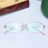 Nuevo al por mayor Guofeng armazón de metal para gafas de miopía para mujer al por mayor armazón de gafas de medio marco con presbicia miopía Danyang