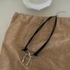 Collar retro antiguo de lazo para mujer Diseño de nicho de Corea del Sur Collar simple Joker de moda Cadena para clavícula